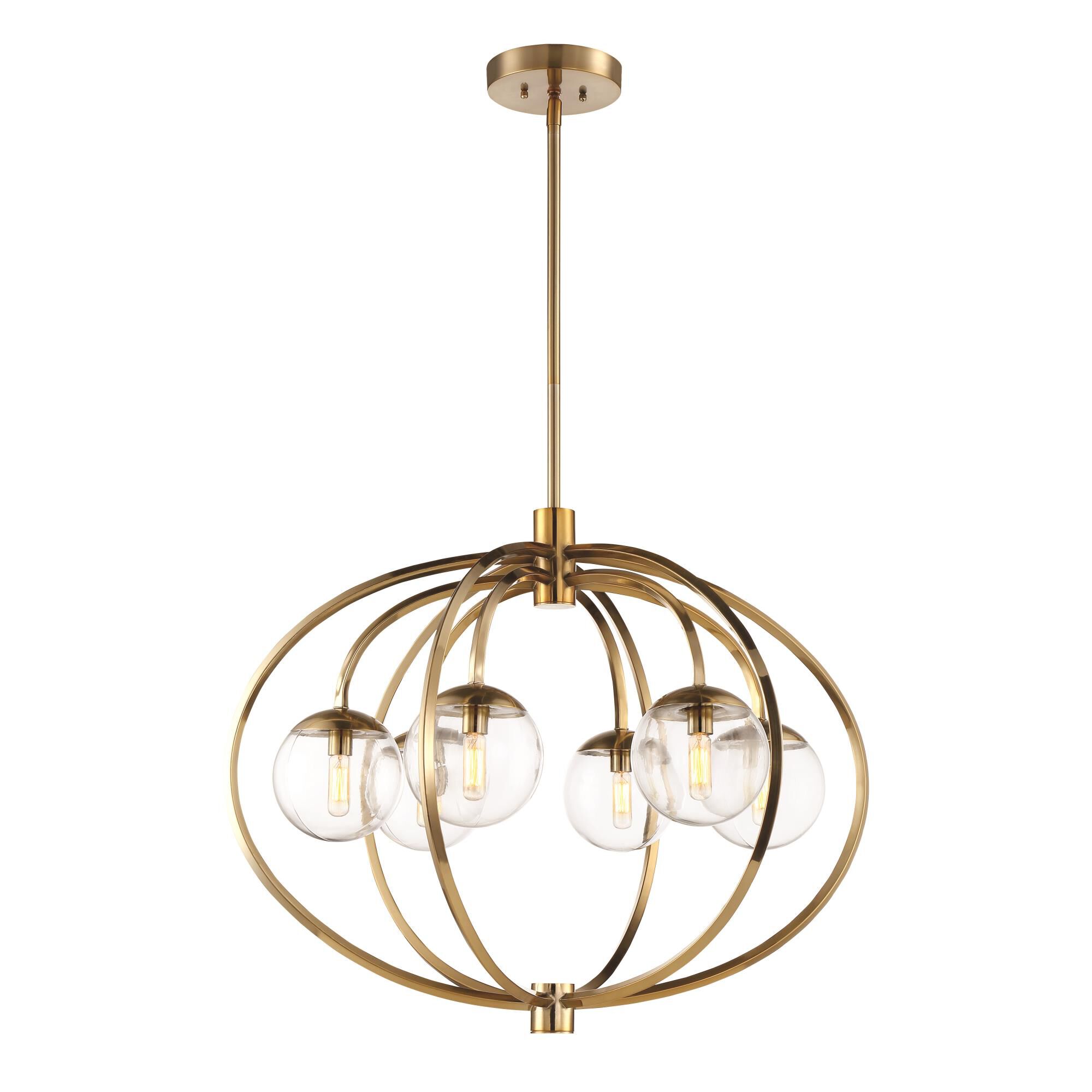 Piltz 30 Inch 6 Light Chandelier by Craftmade